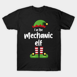 I'm The Mechanic Elf Family Matching Christmas Pajama Gifts T-Shirt